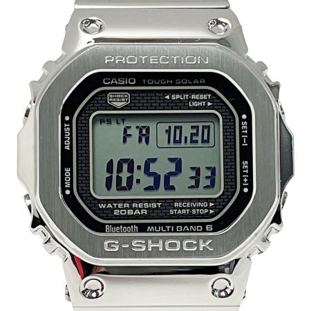  CASIO カシオ G-SHOCK 電波ソーラー GMW-B5000D-1JF シルバー メンズ 腕時計 フルメタル 箱・コマ有