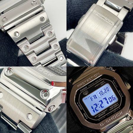  CASIO カシオ G-SHOCK 電波ソーラー GMW-B5000D-1JF シルバー メンズ 腕時計 フルメタル 箱・コマ有