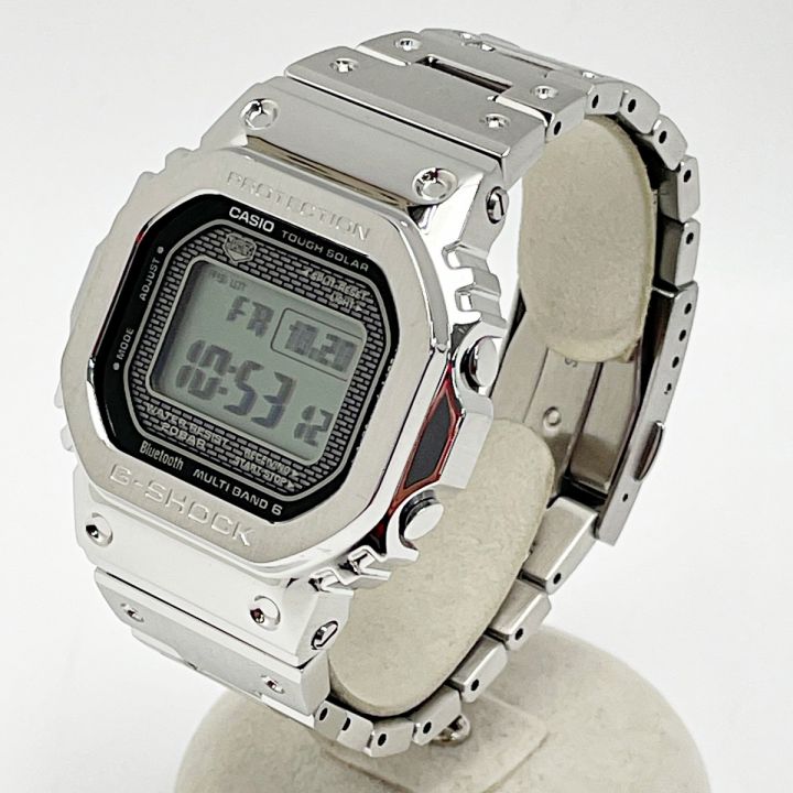 CASIO カシオ G-SHOCK 電波ソーラー GMW-B5000D-1JF シルバー メンズ 腕時計 フルメタル  箱・コマ有｜中古｜なんでもリサイクルビッグバン