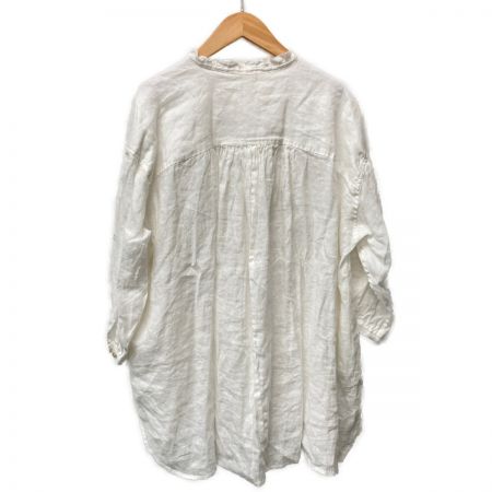  a+koloni リネン シャツ サイズ フリー レディース 17101006-4 ホワイト