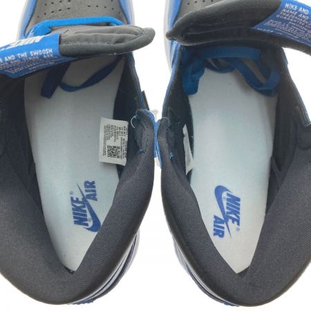  NIKE ナイキ エア ジョーダン 1 レトロ ハイ OG スニーカー 28.5cm メンズ 箱付き 555088-404 ブラック×ブルー