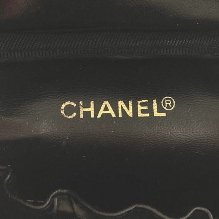  CHANEL シャネル ココマーク バニティバッグ A01998 ブラック キャビアスキン ゴールド金具