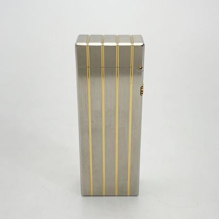  dunhill ダンヒル ゴールドストライプ4本 シルバー ガスライター