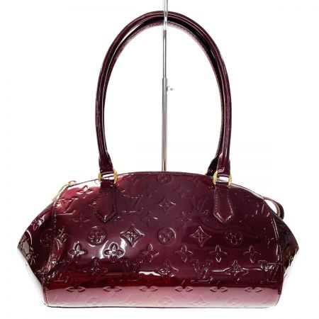  LOUIS VUITTON ルイヴィトン ヴェルニ シャーウッドPM M91492 ルージュフォーヴィスト ハンドバッグ 布袋有