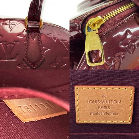  LOUIS VUITTON ルイヴィトン ヴェルニ シャーウッドPM M91492 ルージュフォーヴィスト ハンドバッグ 布袋有