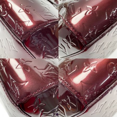  LOUIS VUITTON ルイヴィトン ヴェルニ シャーウッドPM M91492 ルージュフォーヴィスト ハンドバッグ 布袋有