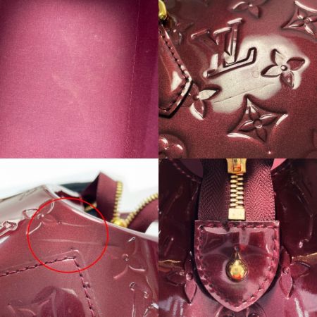  LOUIS VUITTON ルイヴィトン ヴェルニ シャーウッドPM M91492 ルージュフォーヴィスト ハンドバッグ 布袋有