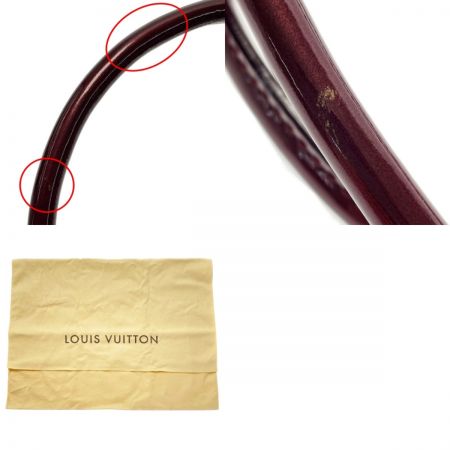  LOUIS VUITTON ルイヴィトン ヴェルニ シャーウッドPM M91492 ルージュフォーヴィスト ハンドバッグ 布袋有