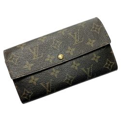 ☆☆ LOUIS VUITTON ルイヴィトン ポルト モネ クレディ M61725 モノグラム 長財布 レディース ゴールド金具 Bランク