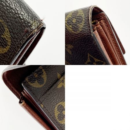  LOUIS VUITTON ルイヴィトン ポルト モネ クレディ M61725 モノグラム 長財布 レディース ゴールド金具