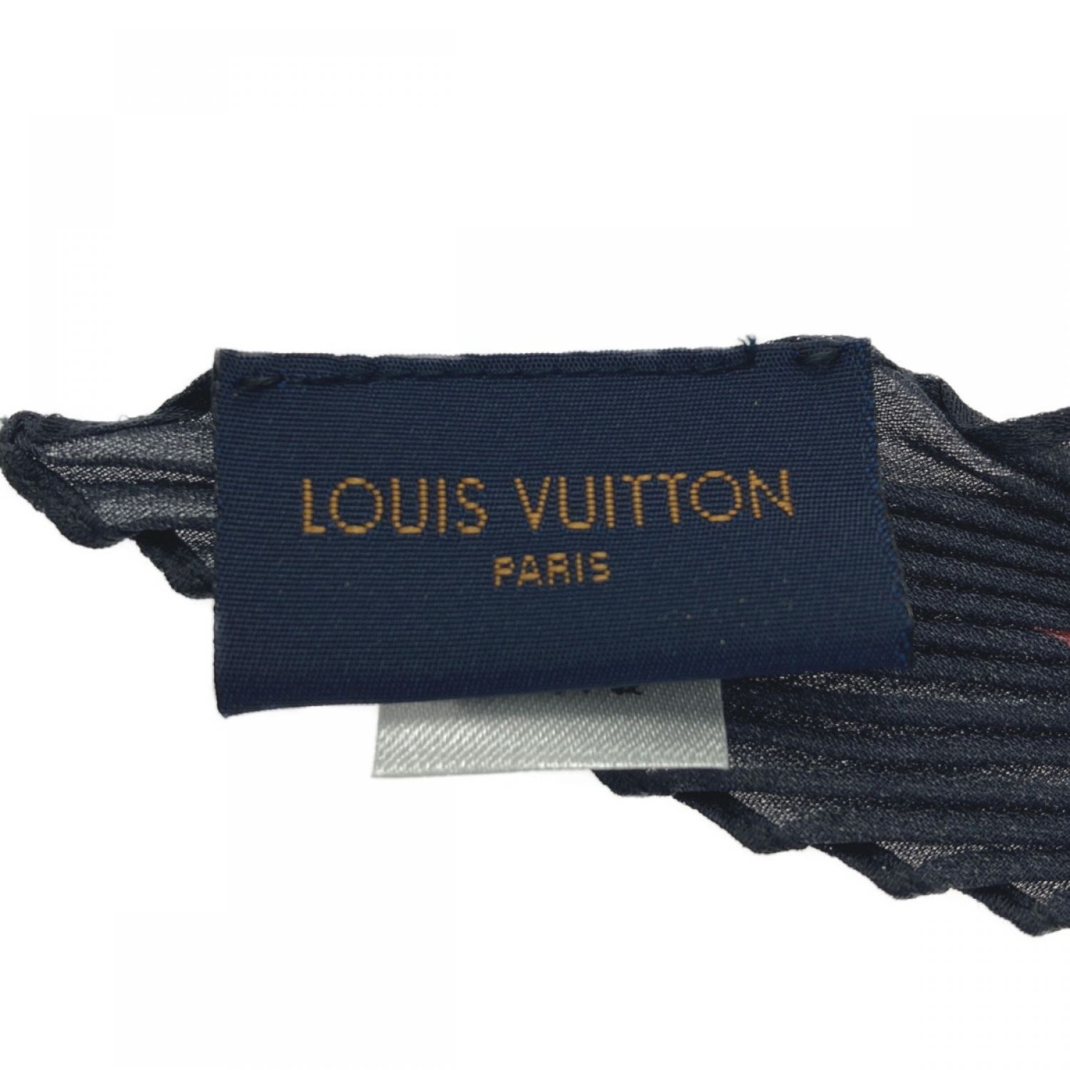 LOUIS VUITTON LV シルク　スカーフ　カーキ