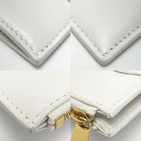  BOTTEGA VENETA ボッテガヴェネタ カセット ホワイト コインケース カードケース レザー レディース 布袋有