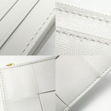  BOTTEGA VENETA ボッテガヴェネタ カセット ホワイト コインケース カードケース レザー レディース 布袋有