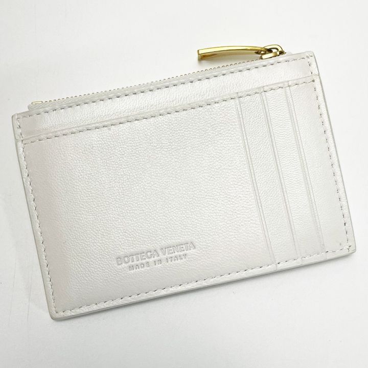 BOTTEGA VENETA ボッテガヴェネタ カセット ホワイト コインケース カードケース レザー レディース  布袋有｜中古｜なんでもリサイクルビッグバン