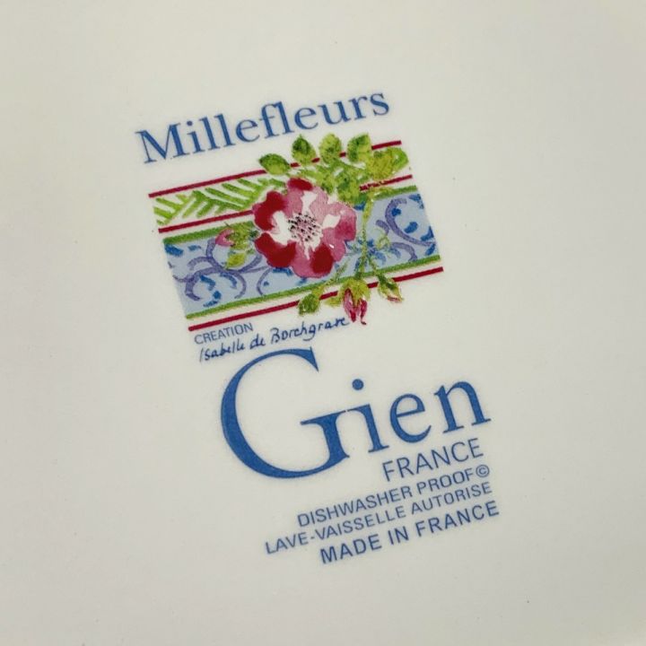 Gien FRANCE ジアン ミルフルール スクエアプレート 1643CCCA｜中古｜なんでもリサイクルビッグバン