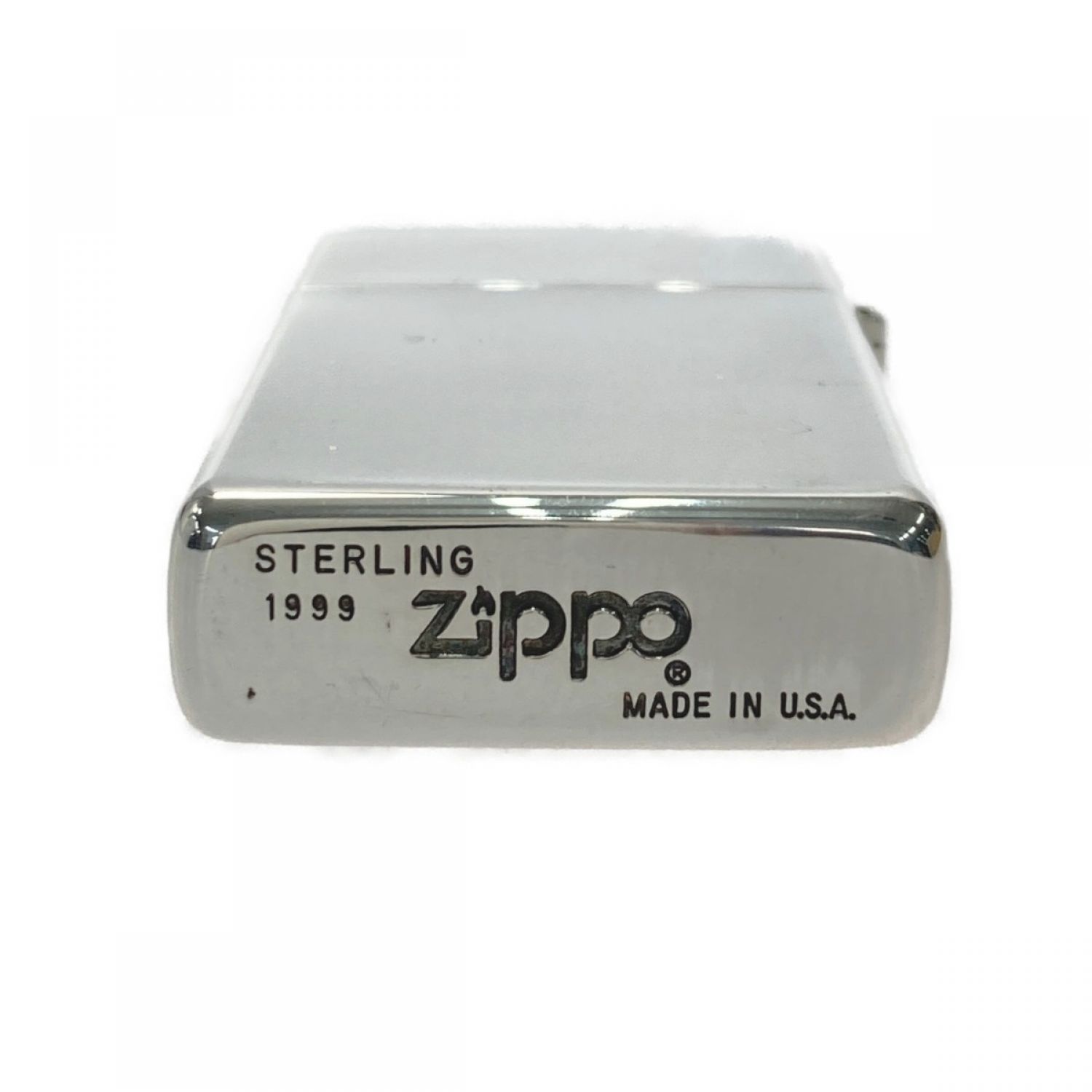 中古】 ZIPPO ジッポ ライター 1999年製 スターリングシルバー スリム ...