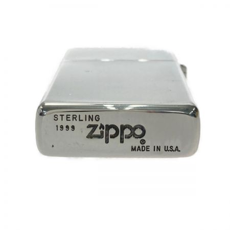 ZIPPO ジッポ ライター 1999年製 スターリングシルバー スリム ケース有 STERLING