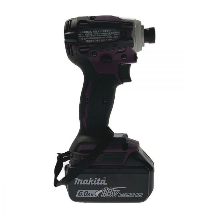 MAKITA マキタ 《 充電式インパクトドライバ 》オーセンティックパープル / 18V / 6.0Ah / TD172DGX パープル ｜中古｜なんでもリサイクルビッグバン