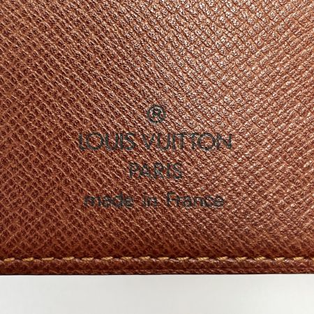  LOUIS VUITTON ルイヴィトン モノグラム ポルト・パピエジップ M61207 ブラウン 2つ折り財布 ユニセックス 証明書ケース付