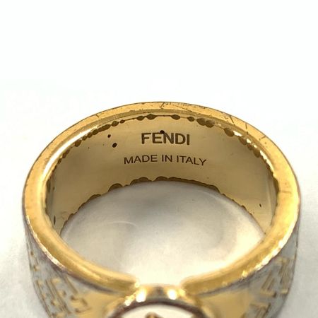  FENDI フェンディ  FF ロゴ エフ イズ リング 指輪 M 8AG796  ゴールド 現状渡し