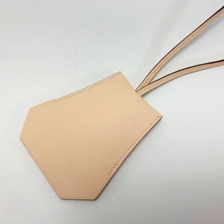  HERMES エルメス クロシェット T刻印 AM012UH ピンク シルバー金具  レザー キーリング