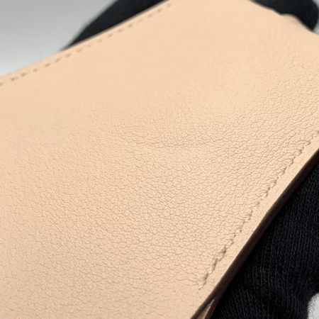  HERMES エルメス クロシェット T刻印 AM012UH ピンク シルバー金具  レザー キーリング