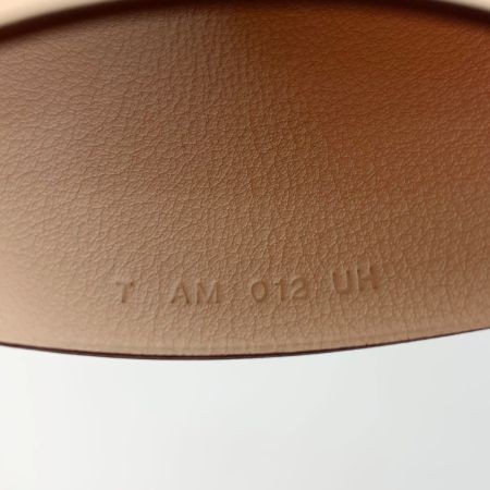  HERMES エルメス クロシェット T刻印 AM012UH ピンク シルバー金具  レザー キーリング