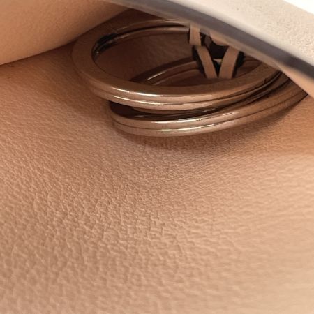  HERMES エルメス キーリング クロシェット レザー T刻印 AM012UH ピンク シルバー金具