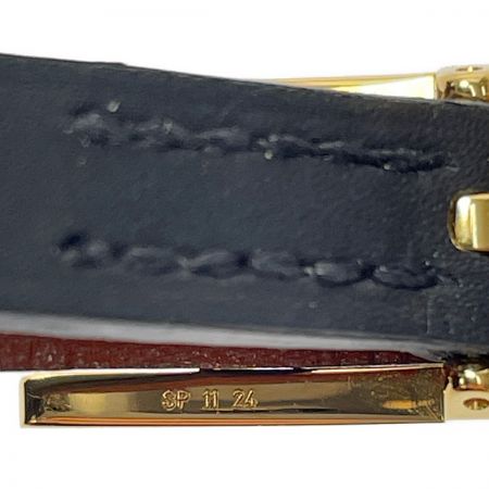  HERMES エルメス ビーアピ ドゥブルトゥール ブレスレット M刻印 ブラック ゴールド金具 アクセサリー