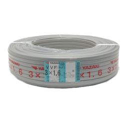 ☆☆  AZAKI 矢崎《 VVFケーブル 平形 》100m巻 / 灰色 / VVF3×1.6 / 1586 3x1.6 Sランク