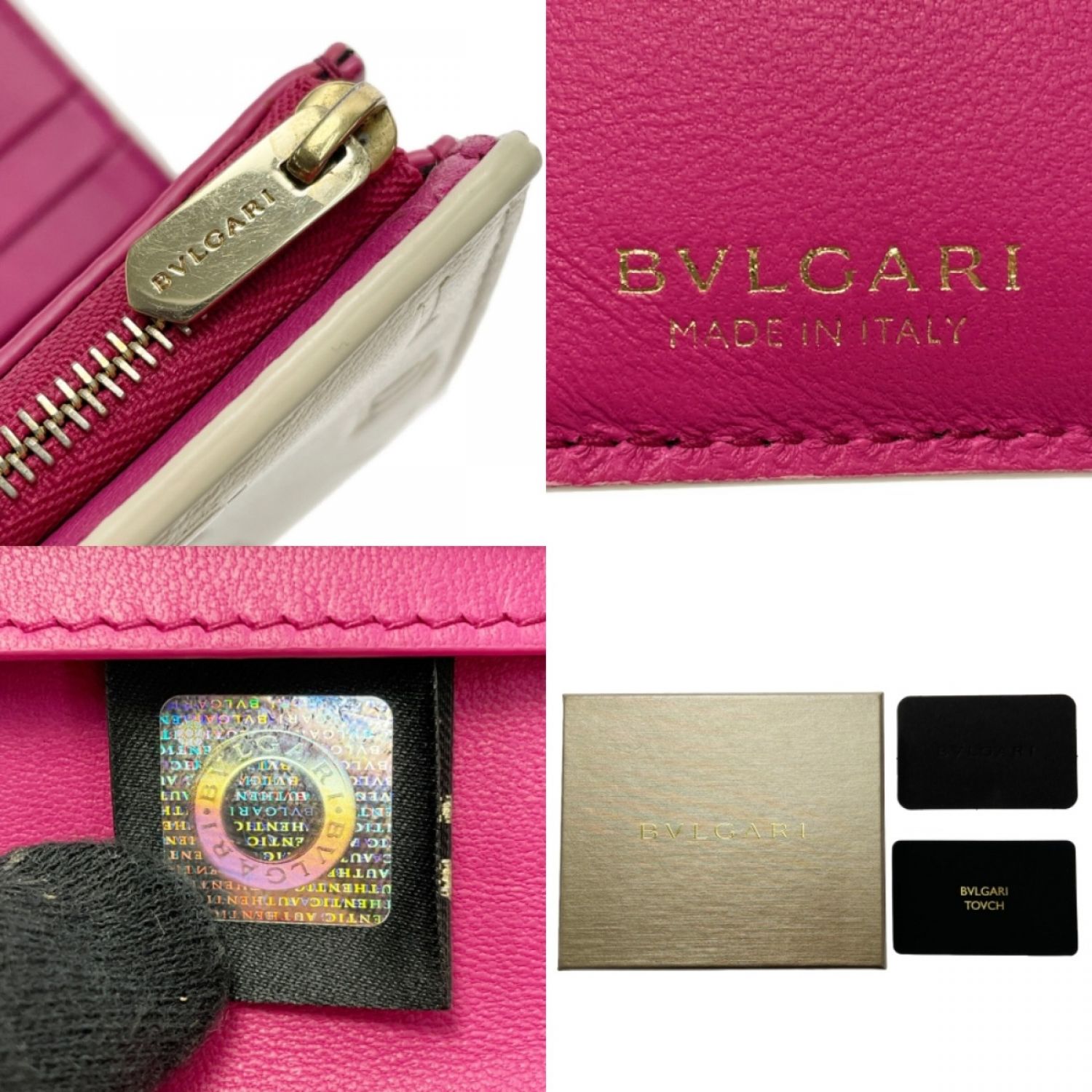 BVLGARI ブルガリ 二つ折り財布 ピンク 新品未使用