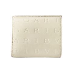  BVLGARI ブルガリ 二つ折り財布 レディース ブルガリロゴ インフィニートゥム コンパクトウォレット アイボリー×ピンク Bランク