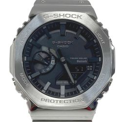 ☆☆ CASIO カシオ フルメタル アナデジ Bluetooth GM-B2100D-1AJF ソーラー メンズ 腕時計 箱・取説有 Aランク