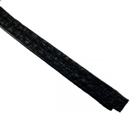  GUCCI グッチ キーホルダー キーリング NERO Gチャーム付 レザー ゴールド金具 箱・布袋有