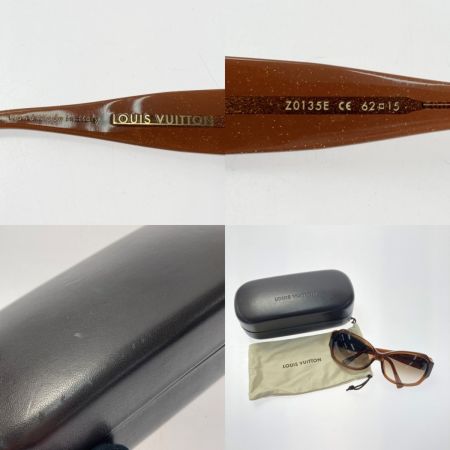  LOUIS VUITTON ルイヴィトン ウルスラ ストラス 62□15 Z0135E ブラウン サングラス ケース・布袋有