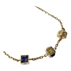 ☆☆ LOUIS VUITTON ルイヴィトン コリエ ギャンブル M66061 ネックレス スワロフスキー Bランク