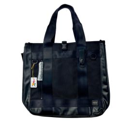 ☆☆ PORTER ポーター HEAT トートバッグ 703-07965 ブラック Aランク