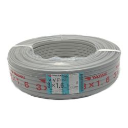 ☆☆ YAZAKI 矢崎《 VVFケーブル 平形 》100m巻 / 灰色 / VVF3×1.6 / 1596 Sランク