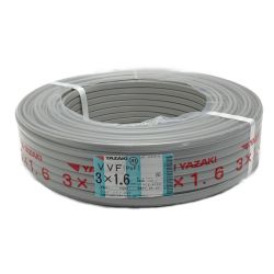 ☆☆ YAZAKI 矢崎《 VVFケーブル 平形 》100m巻 / 灰色 / VVF3×1.6 / 0950 Sランク