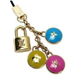 ☆☆ LOUIS VUITTON ルイヴィトン ビジュー・テレフォンヌ・パスティーユ 携帯ストラップ ゴールド系 レディース キーホルダー 布袋付 Bランク