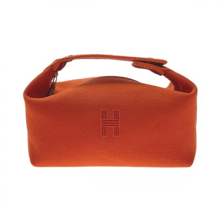  HERMES エルメス セリエ ブリッドアブラックPM オレンジ バニティバッグ ハンドバッグ