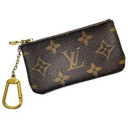 ☆☆ LOUIS VUITTON ルイヴィトン ポシェット・クレ キーケース 小銭入れ M62650 モノグラム レディース ゴールド金具 Bランク