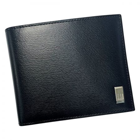 中古】 dunhill ダンヒル 二つ折り財布 ブラック 札入れ カード入れ