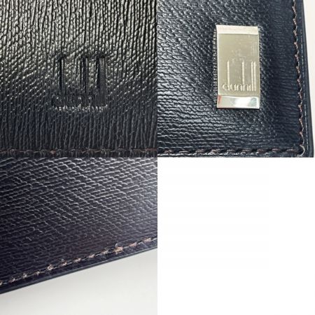 中古】 dunhill ダンヒル 二つ折り財布 ブラック 札入れ カード入れ