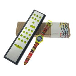 ☆☆ SWATCH スウォッチ ミュージコール Nam June Paik 限定30000本 クォーツ メンズ 腕時計 箱有 MusiCall Bランク