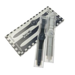 ☆☆ SWATCH スウォッチ WHITE HOURS/BLACK MINUTES クォーツ メンズ 腕時計 箱有 ジャンク Dランク