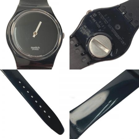  SWATCH スウォッチ WHITE HOURS/BLACK MINUTES クォーツ メンズ 腕時計 箱有 ジャンク