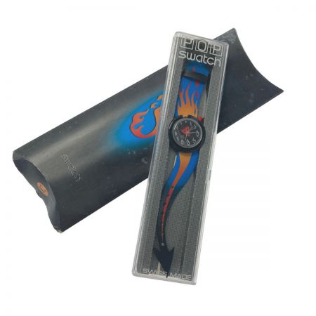  SWATCH スウォッチ HOT STUFF ハロウィン スペシャル クォーツ メンズ 腕時計 ジャンク 箱有
