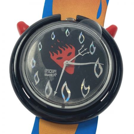  SWATCH スウォッチ HOT STUFF ハロウィン スペシャル クォーツ メンズ 腕時計 ジャンク 箱有