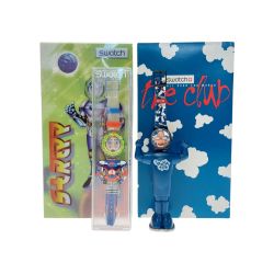 ☆☆ SWATCH スウォッチ STREPP SCUBA200/THE CLUB ルーカ 2本セット クォーツ 腕時計 ジャンク 箱有 Dランク